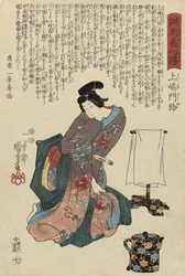 上島紋谷、1847（色木版）